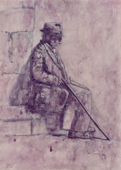 Cieco seduto
