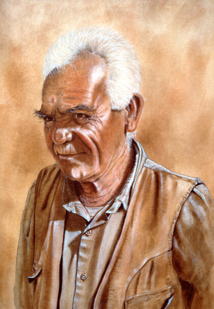 Ritratto di anziano pastore (ziu Pau)