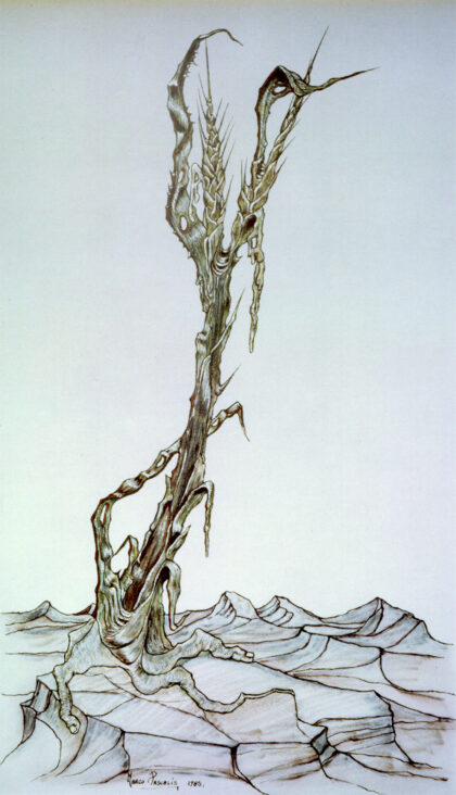 Spighe con roccia - 1987