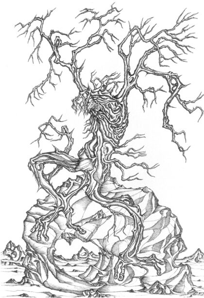 Uomo-albero - rassegnazione